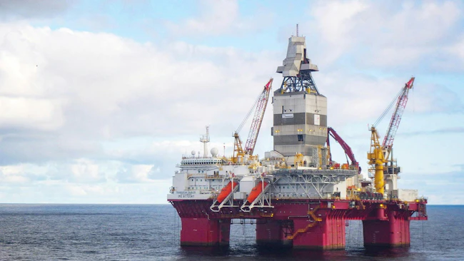 Transocean Enabler semisubmersible drilling rig.