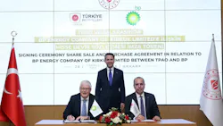bp plc, TPAO representatives at signing ceremony