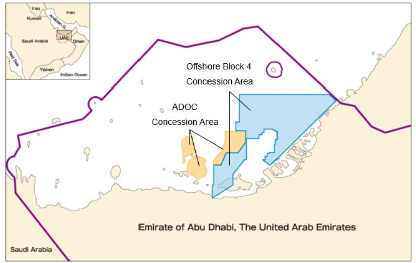 Offshore Block 4 concession area