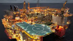 bp plc Atlantis oil and gas production platform, US Gulf of Mexico.
