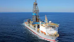 Nobel Corp.'s Don Taylor mobile offshore drilling unit (MODU) began drilling on Aug. 1 at Whiptail’s WT_5i05 Drill Center in the Stabroek block about 105.9 nautical miles offshore Guyana.
