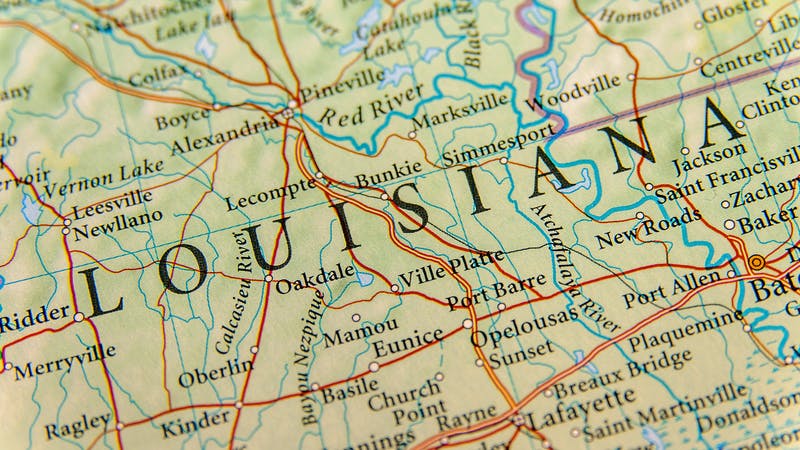 Louisiana map