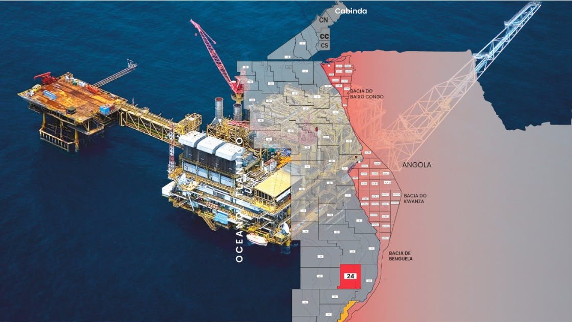 Block 24 location offshore Angola.