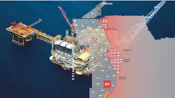 Block 24 location offshore Angola.