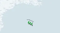 Tiberius and Logan oil discoveries in the US Gulf of Mexico.