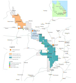 Surat Gas Project location in Australia