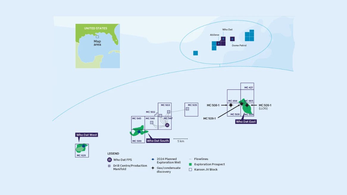 Who Dat producing assets in US Gulf of Mexico.