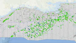 Active Leases and Bids Distribution map BBG3