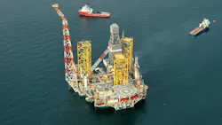 Shah Deniz Alpha platform offshore Azerbaijan in the Caspian Sea.