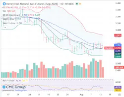 Henry Hub natural gas futures