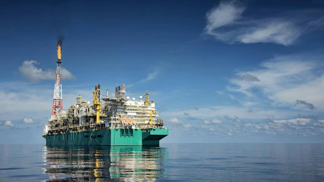 FLNG vessel offshore