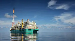FLNG vessel offshore