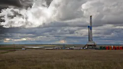 Drilling rig in North Dakota.