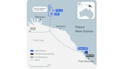 Papua LNG project map