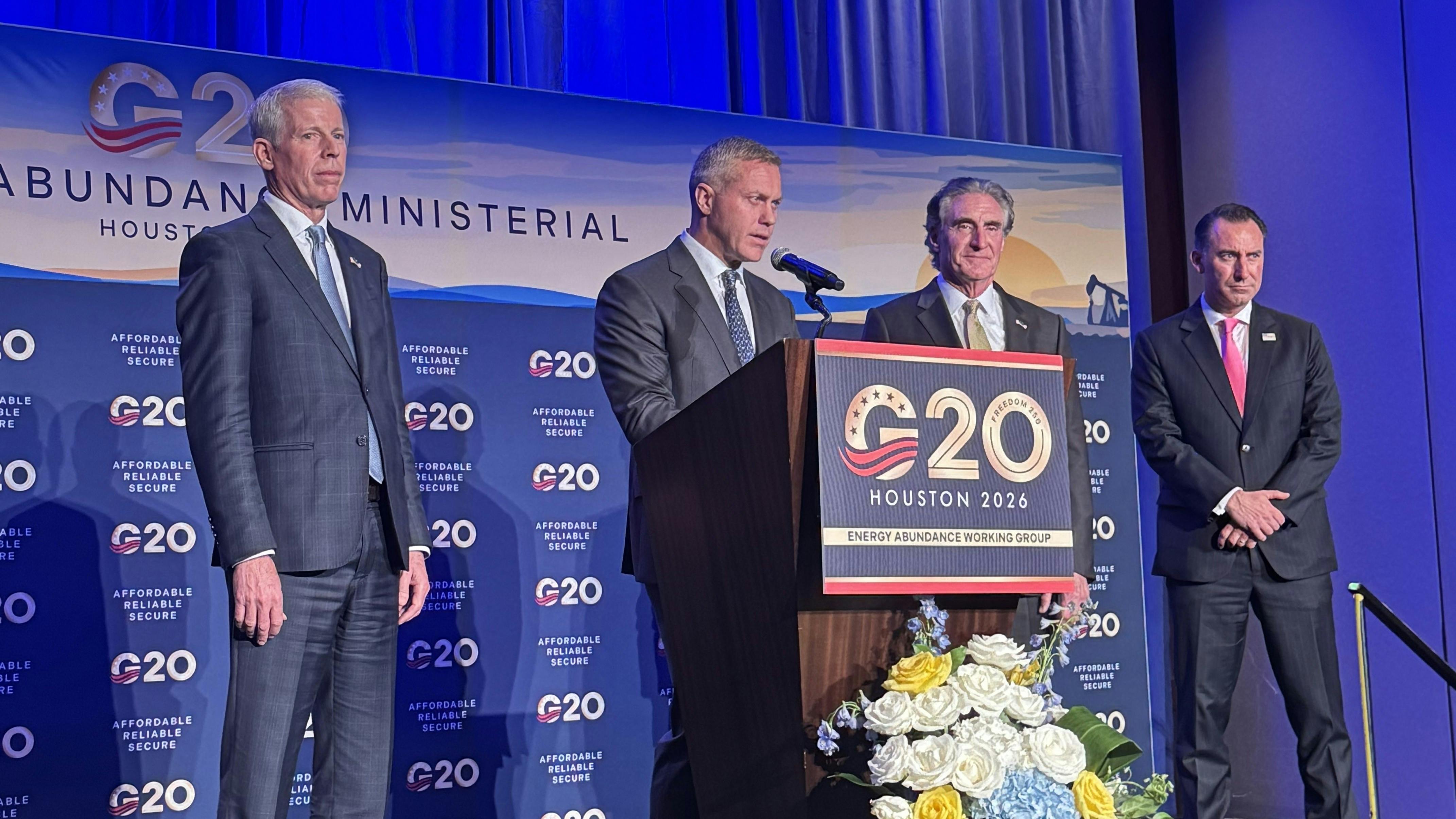 Caturus exec speaks at G20 Energy Abundance Ministerial in Houston