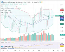 Henry Hub natural gas futures