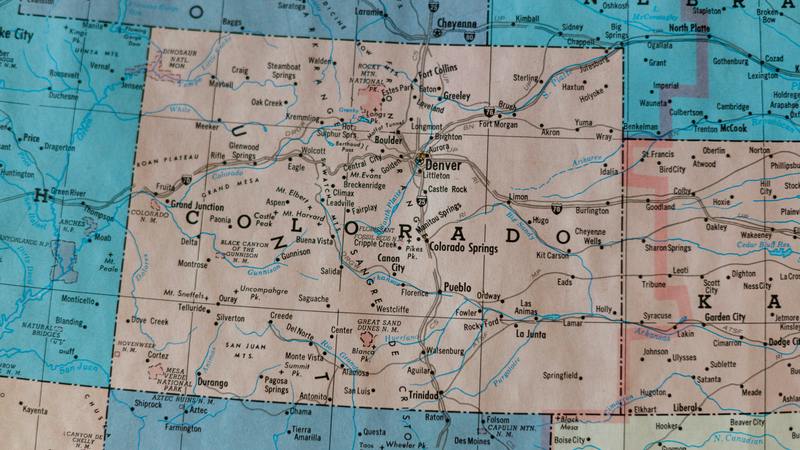 Colorado on map