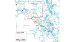 Energy Transfer, Vaquero Midstream Delaware basin asset map