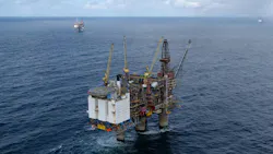 The Gullfaks A platform in the North Sea