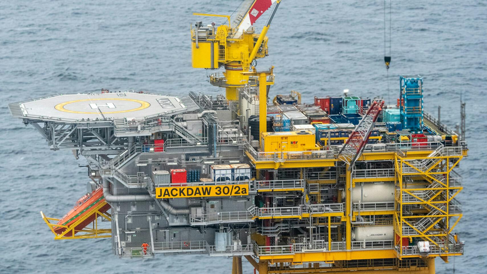 High-pressure, high-temperature offshore gas-condensate wellhead platform in the UK Central North Sea.