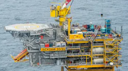 High-pressure, high-temperature offshore gas-condensate wellhead platform in the UK Central North Sea.
