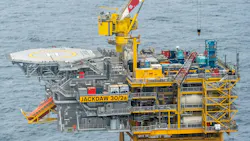 High-pressure, high-temperature offshore gas-condensate wellhead platform in the UK Central North Sea.